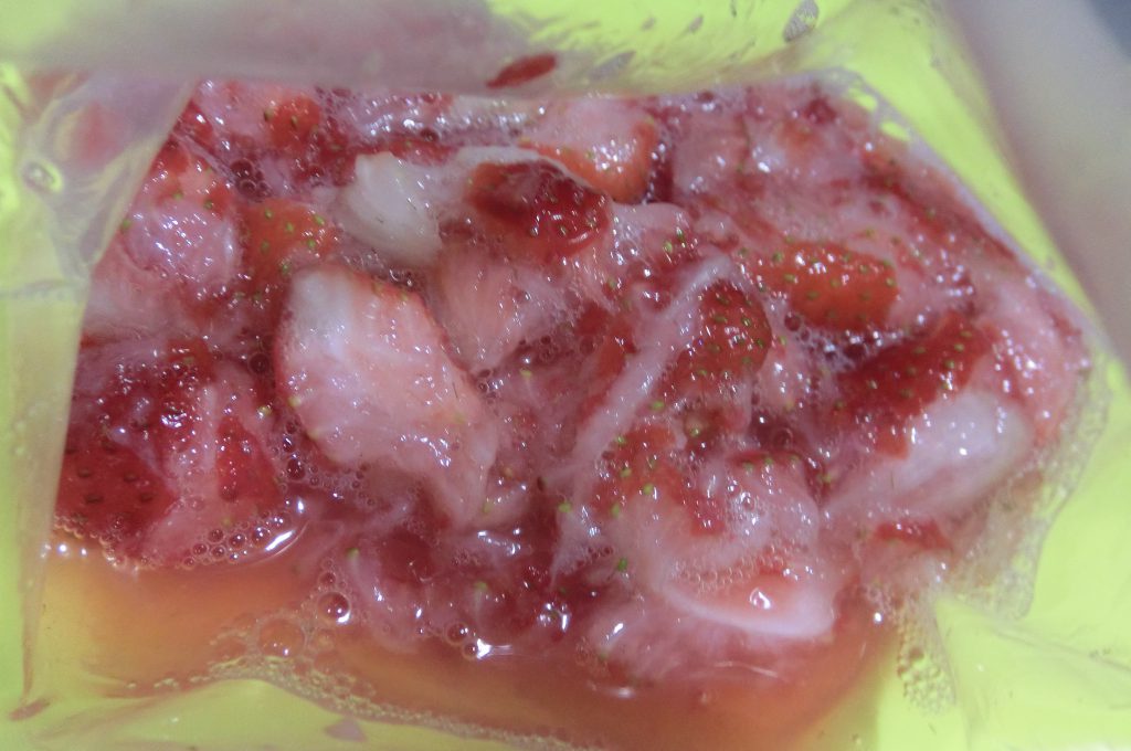 イチゴの冷凍保存