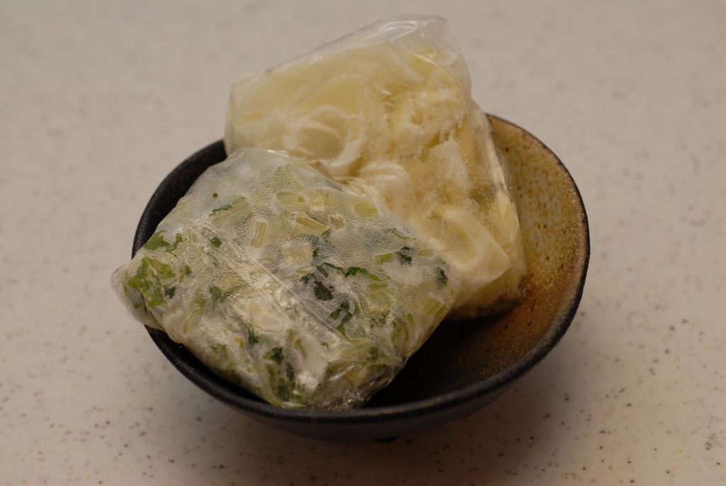 セロリの解凍