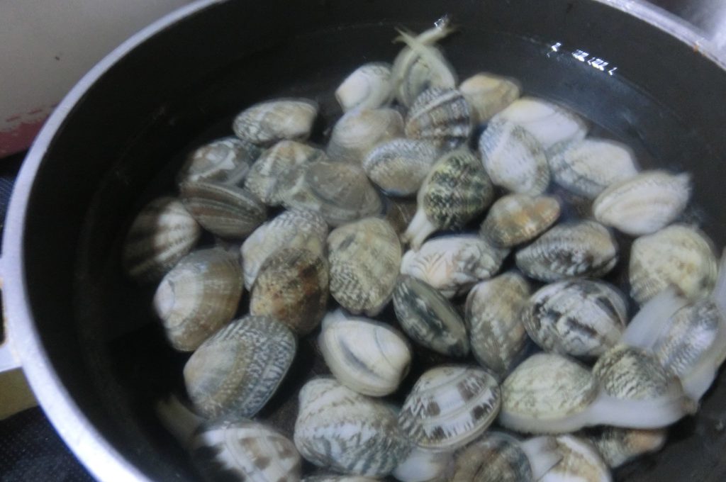 あさりの砂抜き