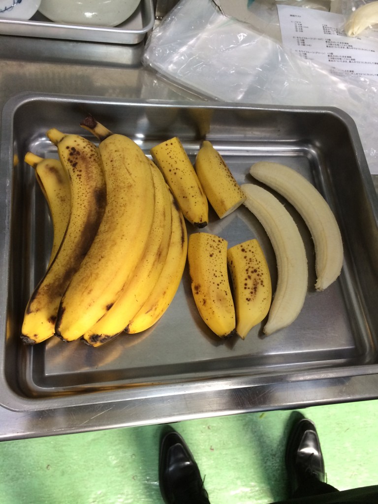 凍結前のバナナ