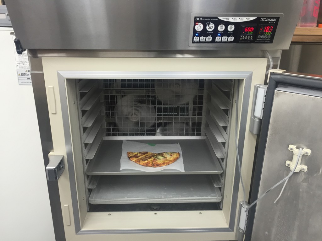 3Dフリーザーとピザ