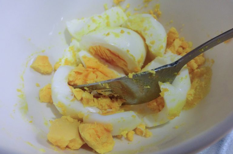 ゆで卵のフィリングレシピと冷凍保存方法