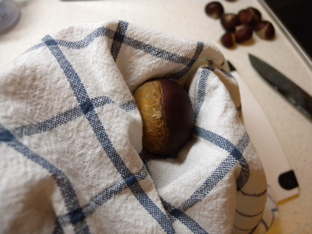 Wipe clean to preserve chestnuts