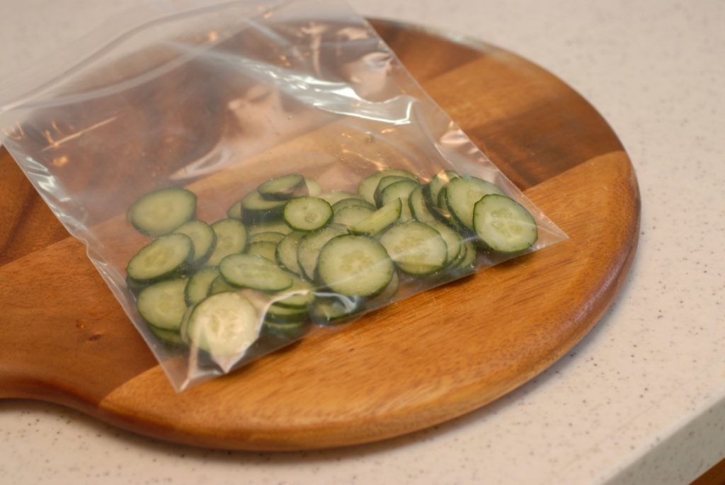 salt cucumbers