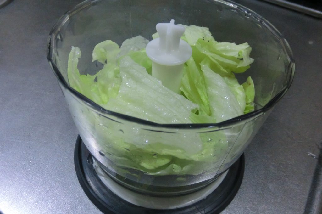 lettuce and mixer