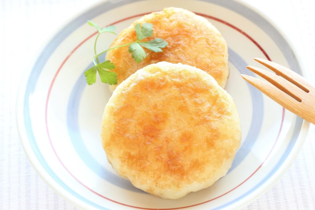 Good whether fried or baked! easy potato mochi