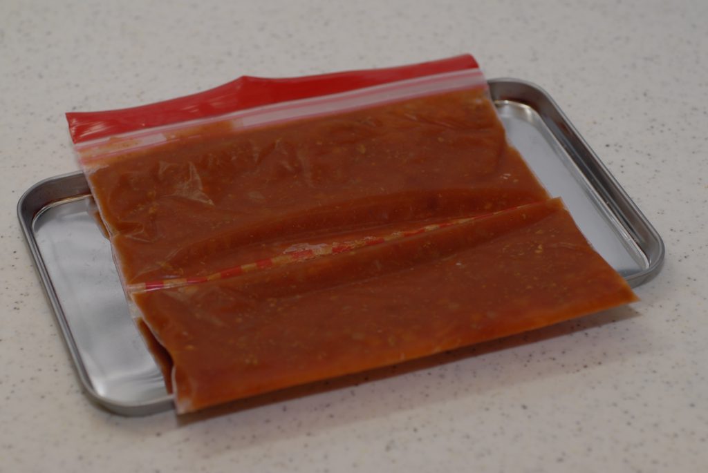 Freezing preservation of meat sauce