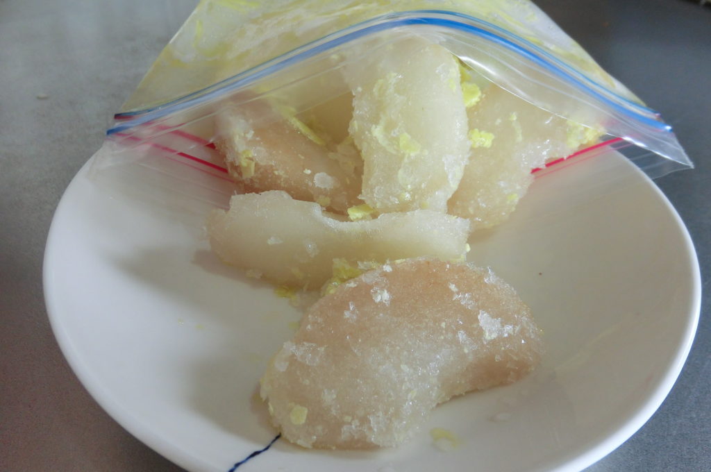 frozen pears