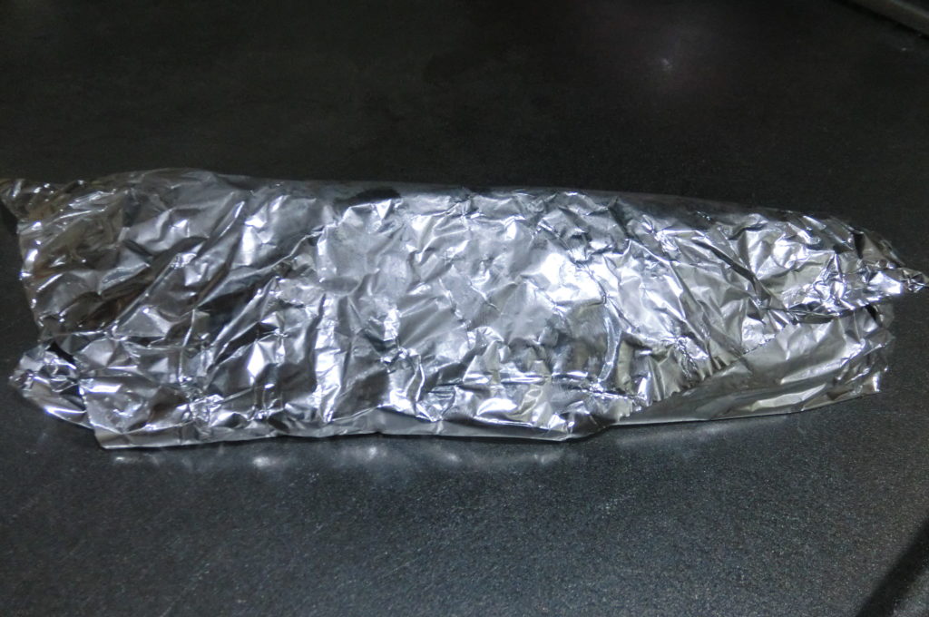 Wrap in aluminum foil and freeze
