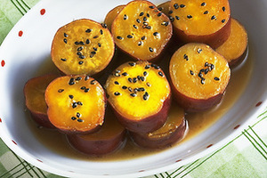 Sweet potato simmered in butter and soy sauce