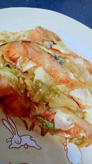 Vegetables become delicious! Frozen salmon chanchanyaki