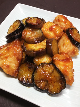 Chicken tempura and eggplant vinegared chicken