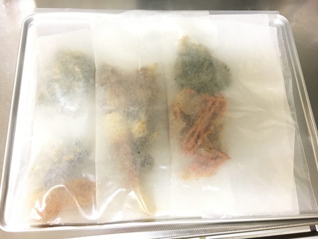 Store tempura in a frozen state