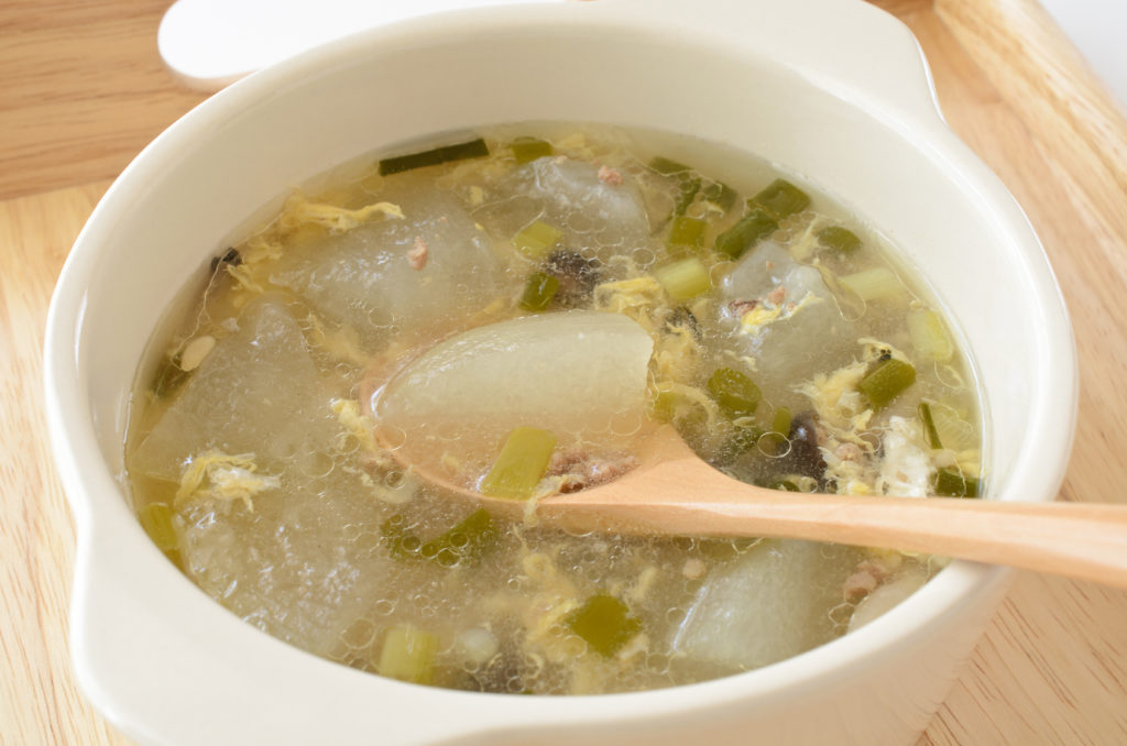 Soup using winter melon