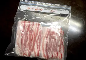 冷蔵解凍の肉